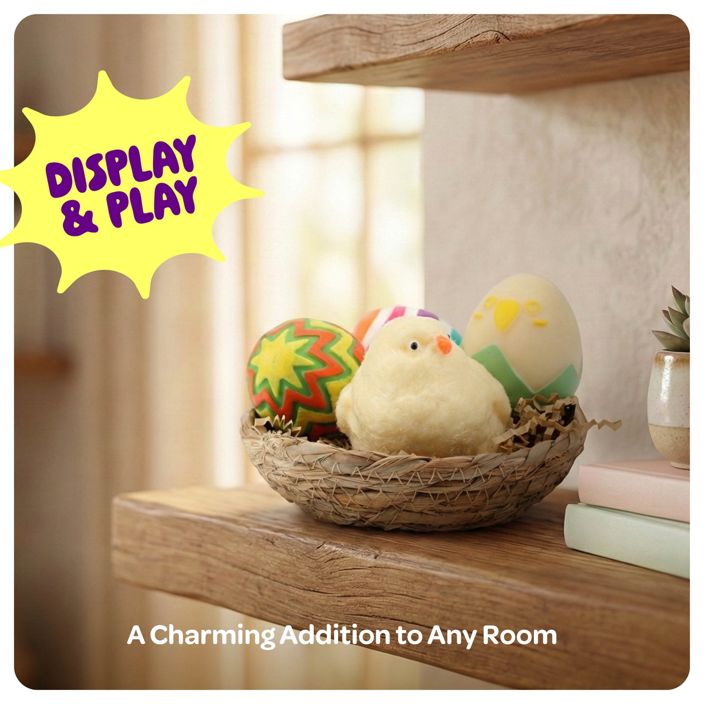 Dan&Darci Easter Taba Squishy Chicken Nest Egg Kit