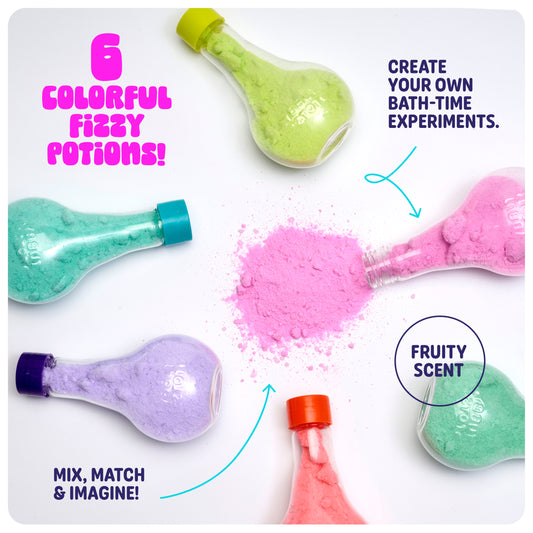 Tubby Tots Fizzy Flask - Bath Potion Kits - 6 Pack