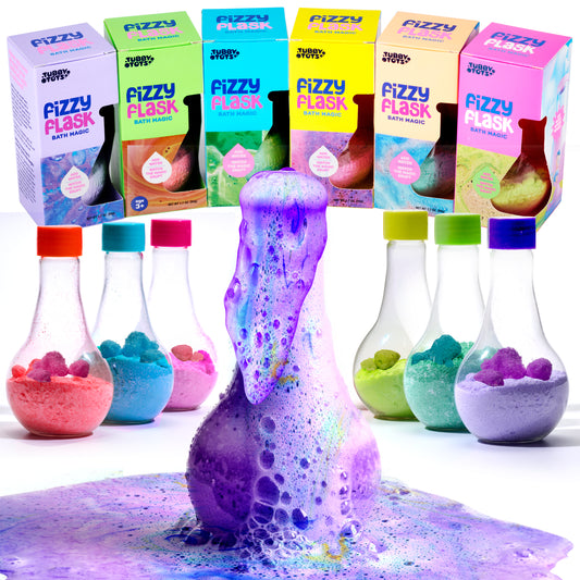 Tubby Tots Fizzy Flask - Bath Potion Kits - 6 Pack