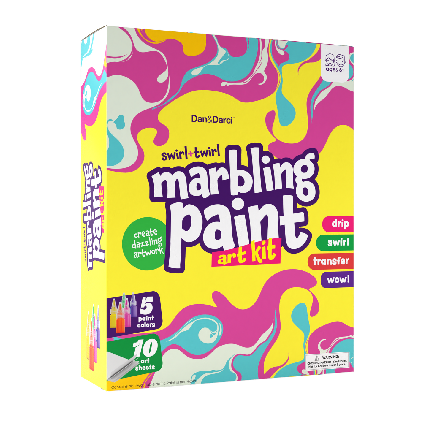Dan&Darci Swirl+Twirl Marbling Paint Art Kit