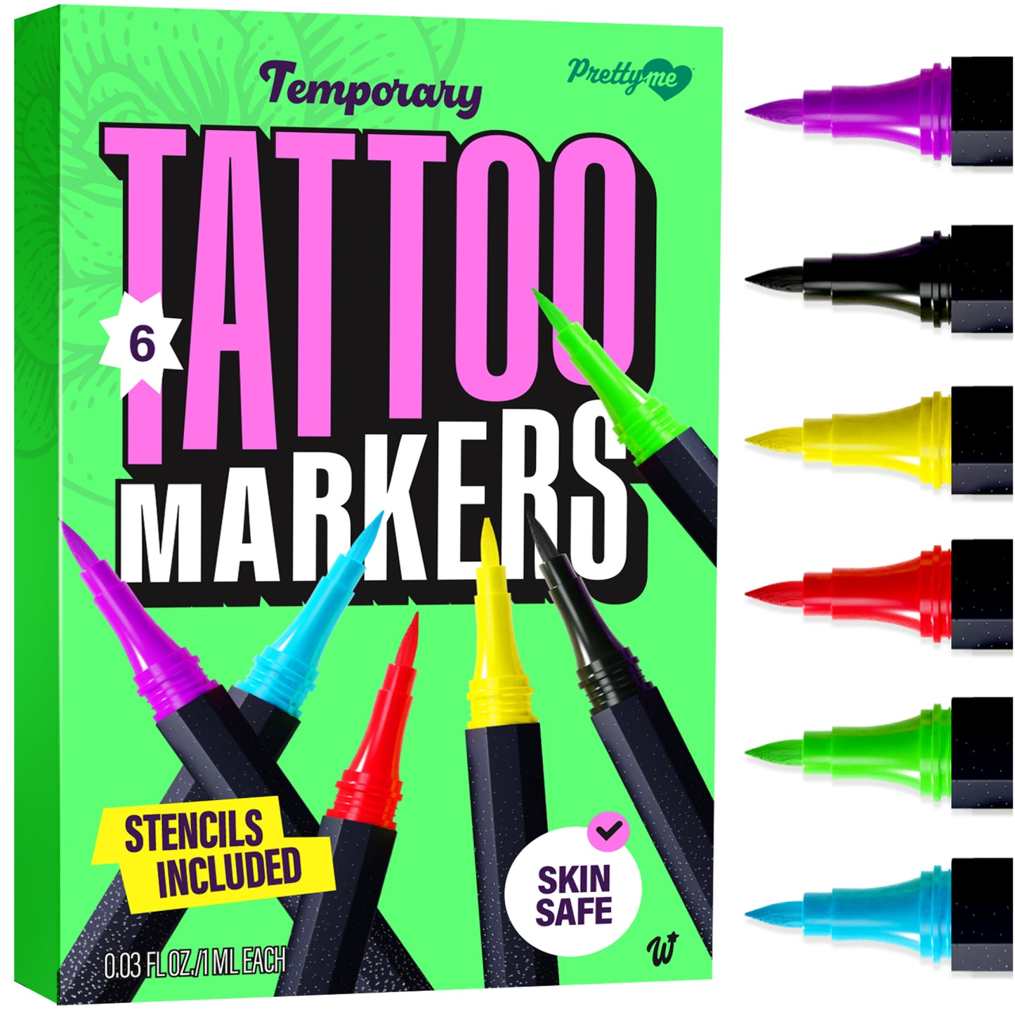 Pretty Me Temporary Tattoo Markers